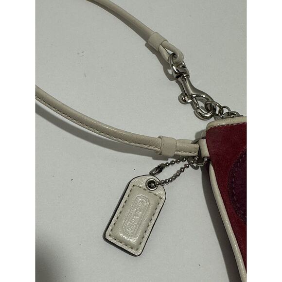 Coach Ltd Ed Op Art Multicolor Suede Leather Zipper Closure Wristlet Wallet - Picture 11 of 13